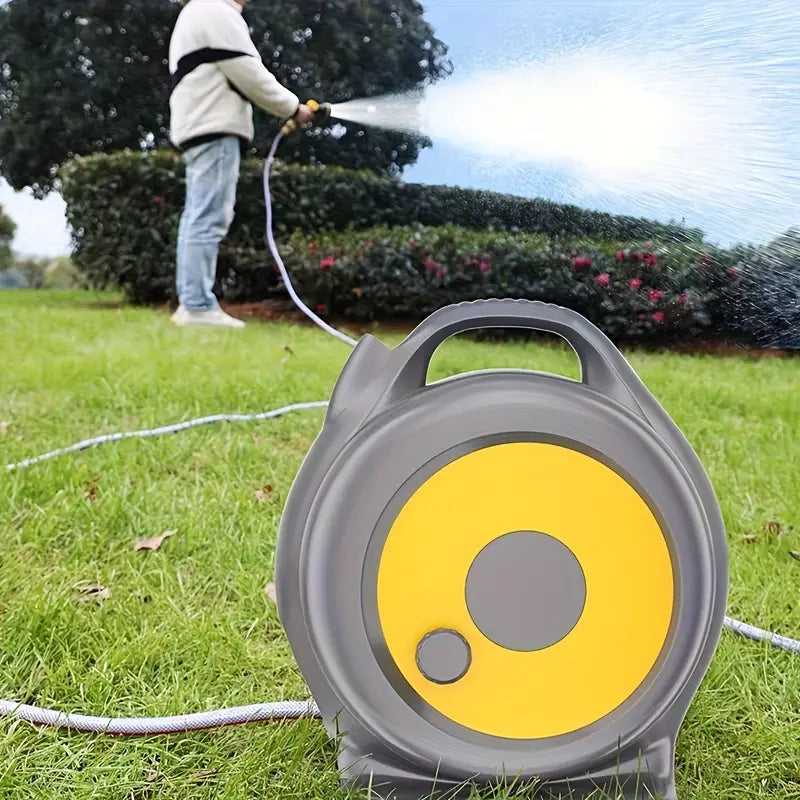 ™Hydora | סט צינור השקיה נייד הכל כלול – עם מתז, אקדח לחץ ומערכת סליל אוטומטית