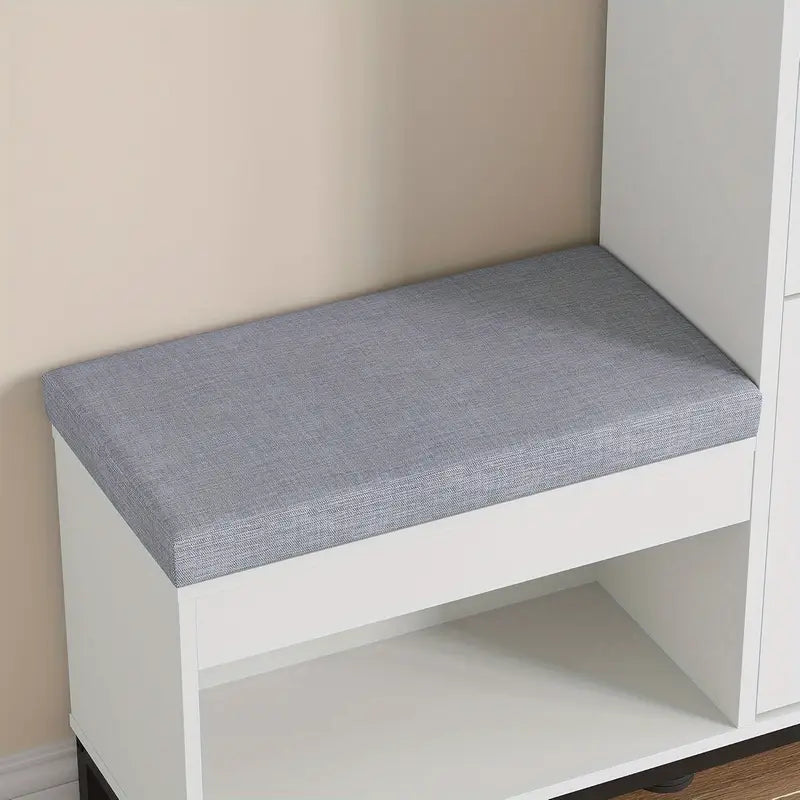 ™Soleva | ארון נעליים וספסל חוסך מקום – אחסון לכניסה עם מדפים מתכווננים וווים