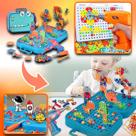 ™Crafto | ארגז כלים נייד לילדים – סט כלים בטוח וכיפי למשחק יצירתי ולמידה