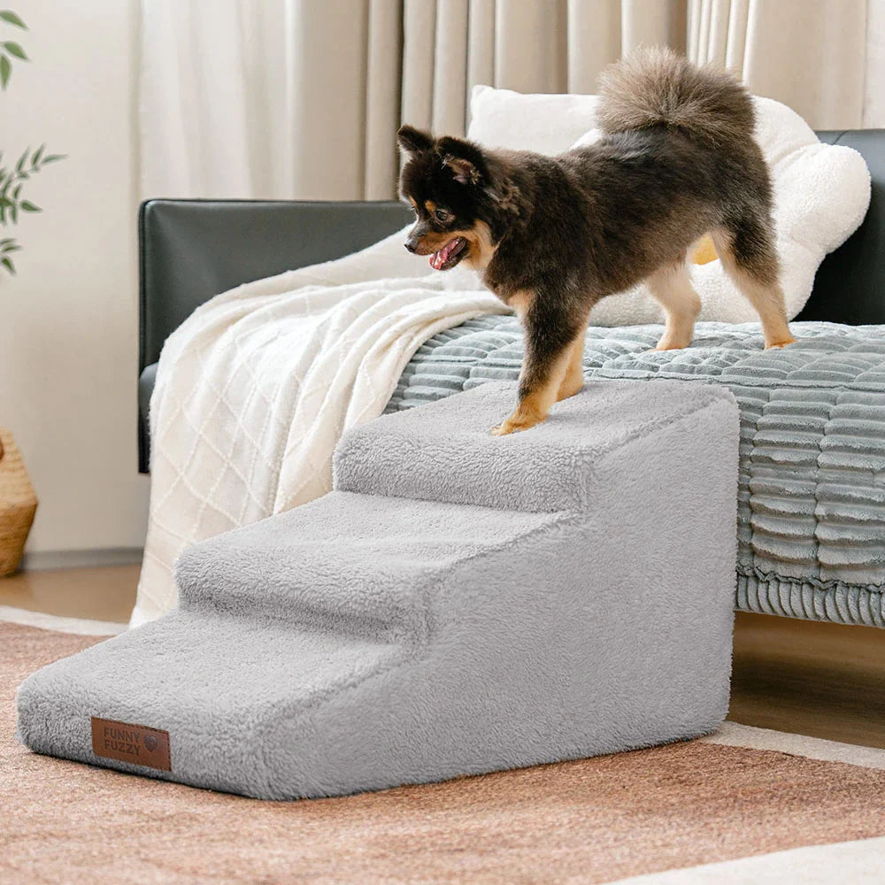 ™Pawstep | רמפה/מדרגות רכות לכלבים – עלייה נוחה למיטה ולספה, הגנה על המפרקים