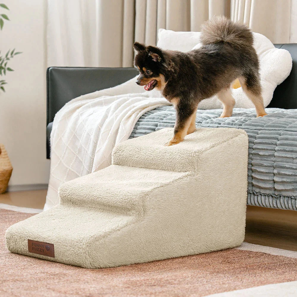 ™Pawstep | רמפה/מדרגות רכות לכלבים – עלייה נוחה למיטה ולספה, הגנה על המפרקים