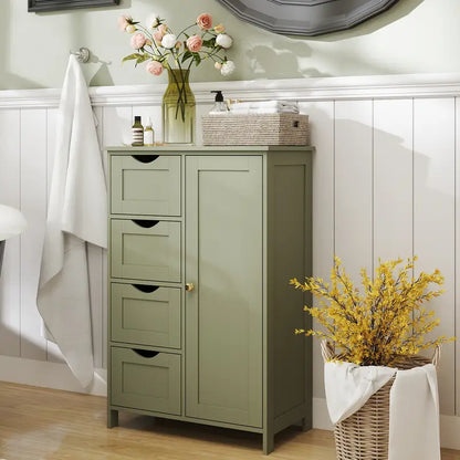 ™Cabinara | ארון אמבטיה – עיצוב מודרני, 4 מגירות, מדף מתכוונן