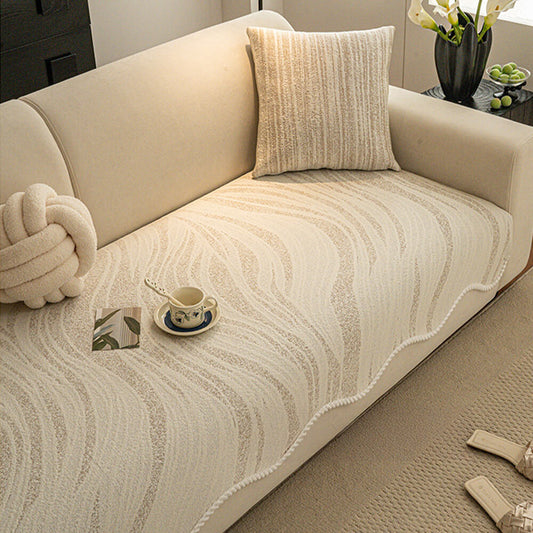 ™Cushify | כיסוי ספה משי קרח – מגע קריר, קצה קלוע, עיצוב פנים מינימליסטי