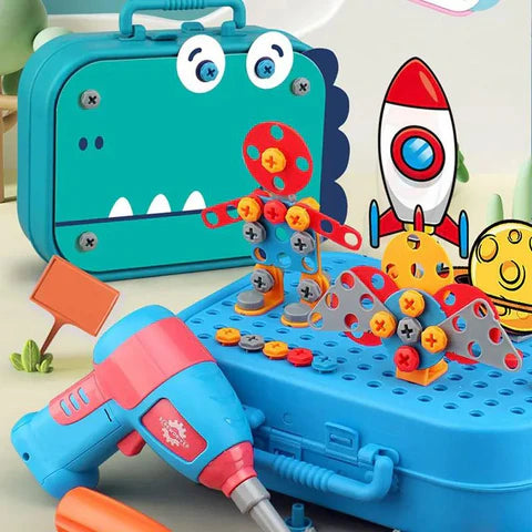 ™Crafto | ארגז כלים נייד לילדים – סט כלים בטוח וכיפי למשחק יצירתי ולמידה