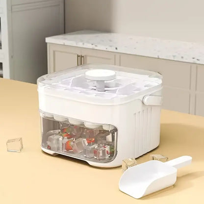 ™Icyra | מכונת קרח עמידה – מכשיר קומפקטי לשולחן, לבית, מסיבות וקמפינג